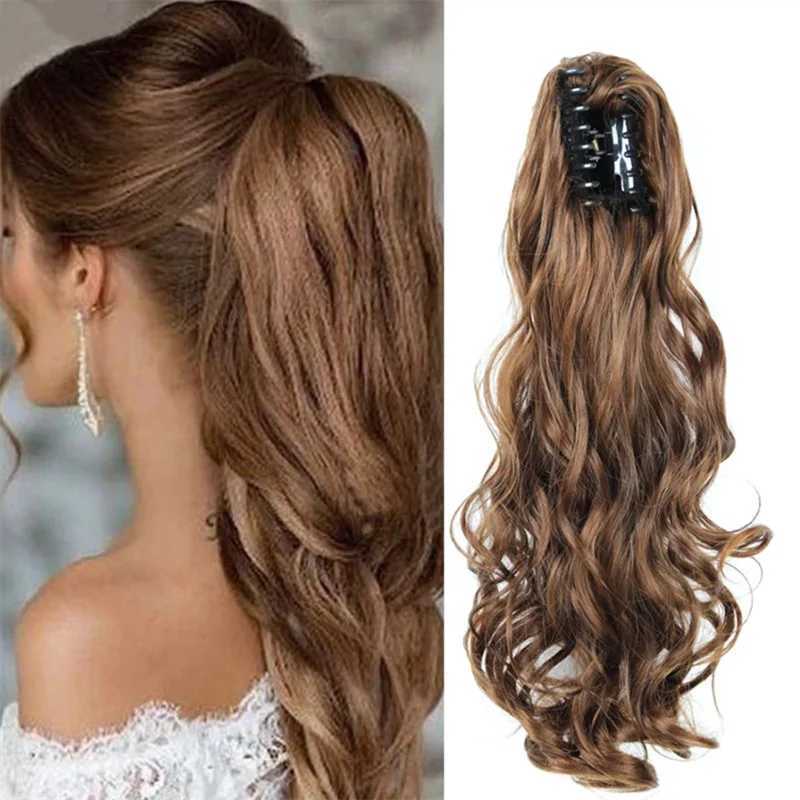 Braid long curly hair grab bucket chemical fiber high wave large wave long brain high-temperature silver braid W240817