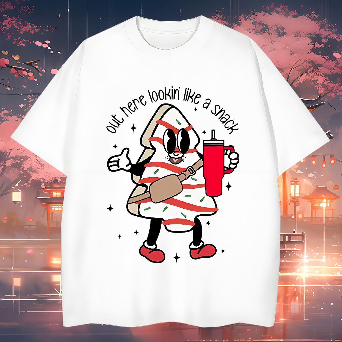 New Men Tshirts drink juice Sport 230g Pure Cotton Tops Tees Crew Neck Breathable Cool Design T Shirts Men Plus Size Cartoon