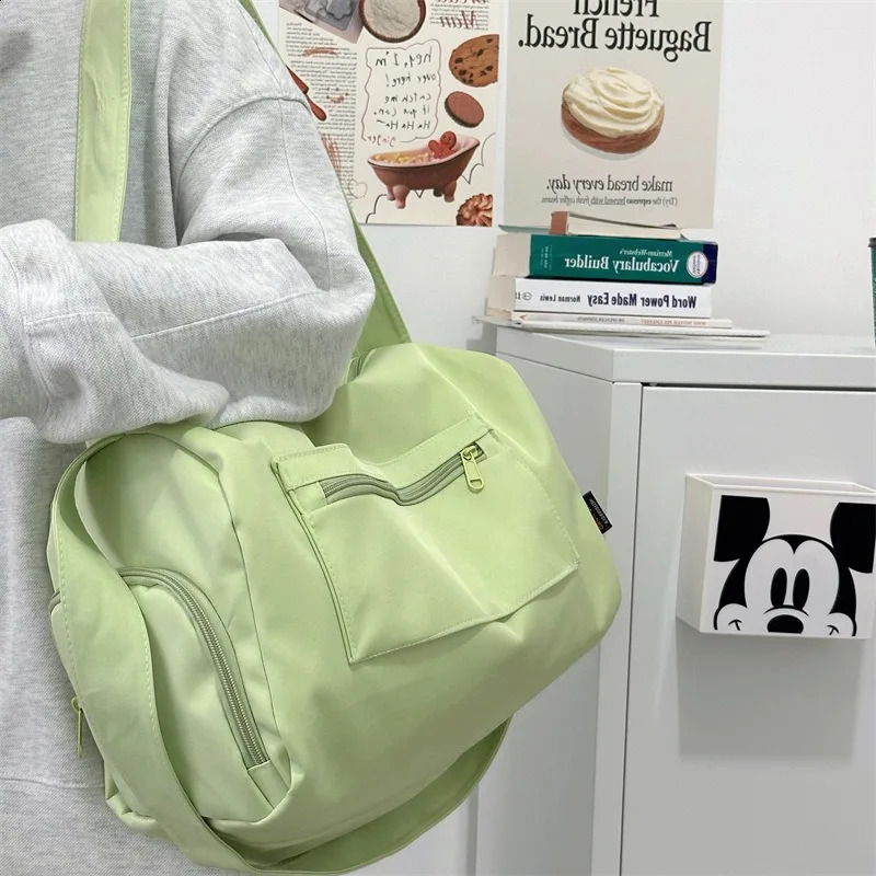 Large Crossbody Travel Tote Bags for Women Canvas Shoulder Messenger Bag Sports Yoga Satchels Fashion Woman Handbag 240819