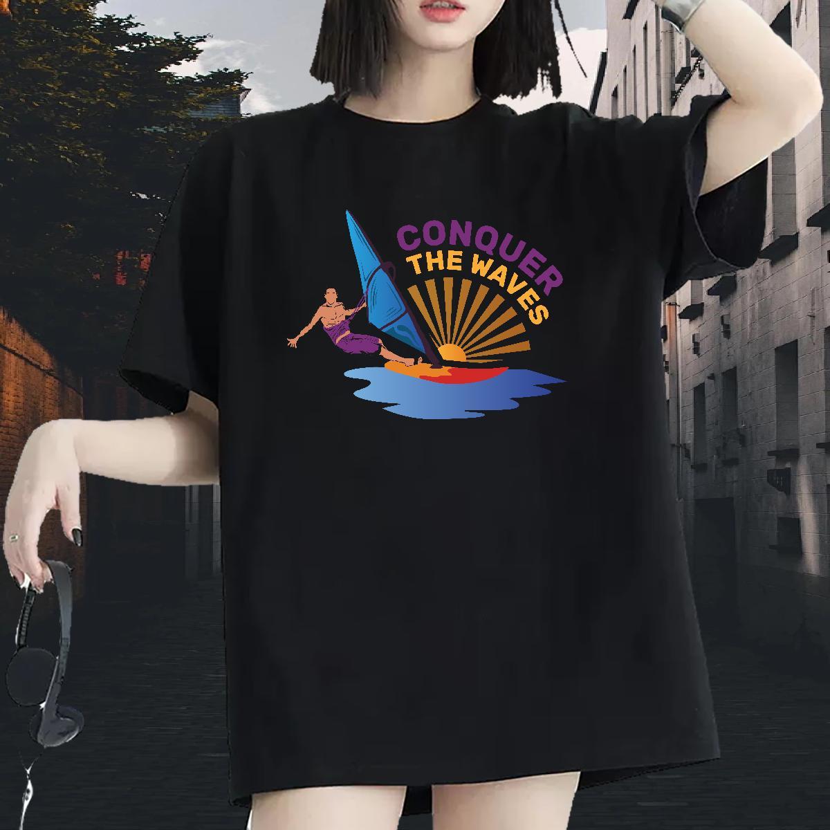 New Womens Tshirts Sports Casual Short sleeve Soft Tops Shirt Designer Nice 100% Cotton 230g skateboarding Floral Print Women T Shirts