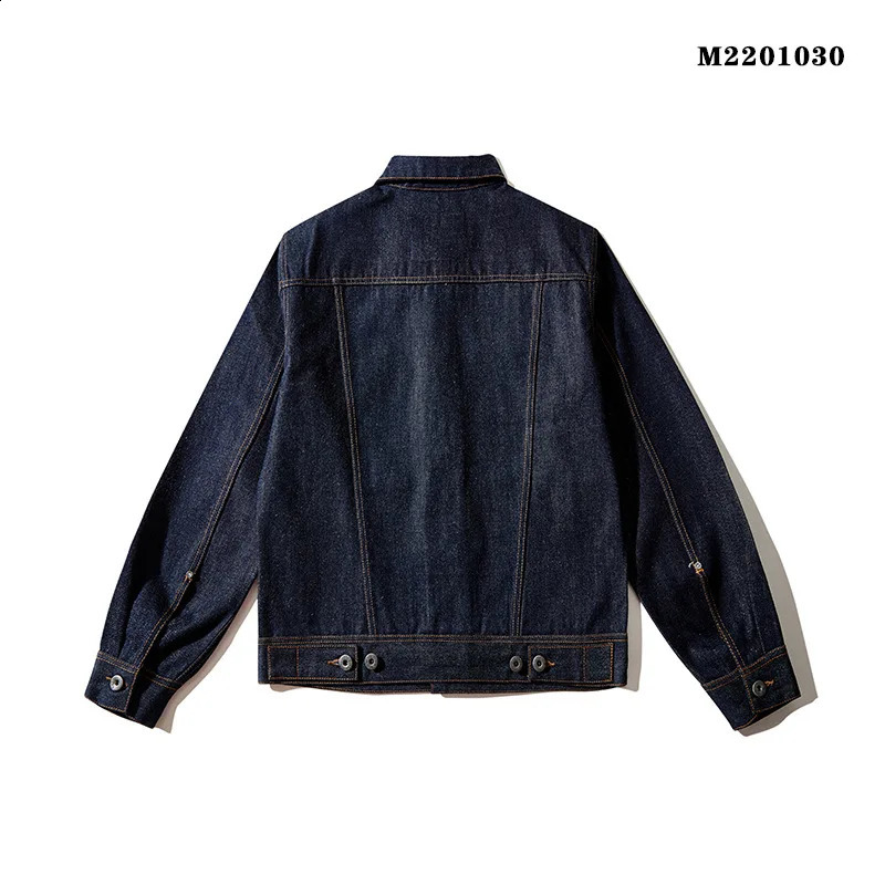 15 Ounces Heavy Red Edge Raw Denim Jacket Men Japan Streetwear Loose Casual Cityboy Amekaji Vintage Jeans Cargo Jacket Coat 240819CJ