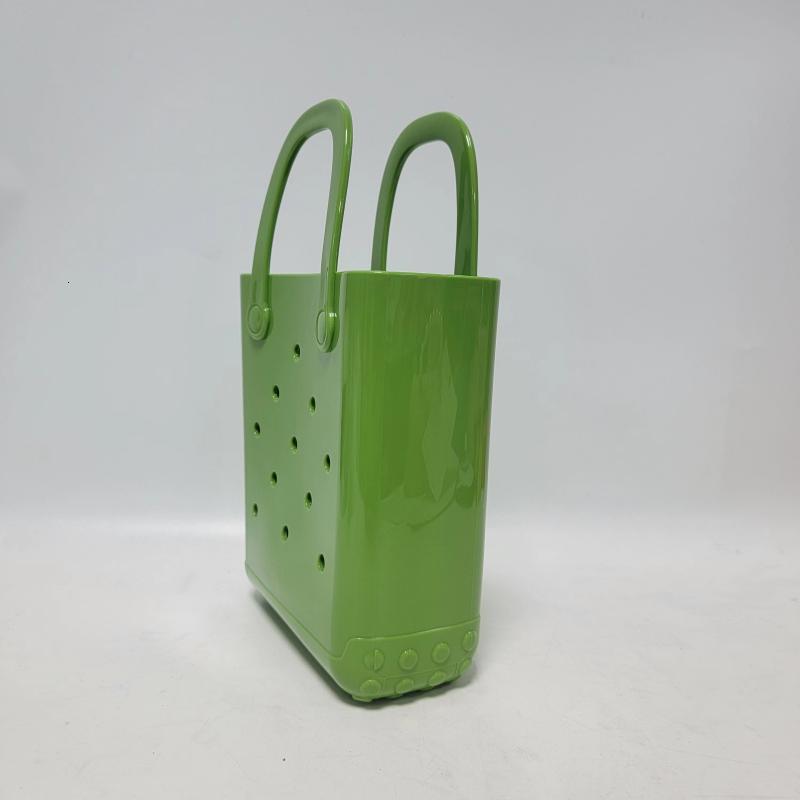 Jelly for Women 2024 New Fashion Diy Cave Macaron Color Beach Basket Bag