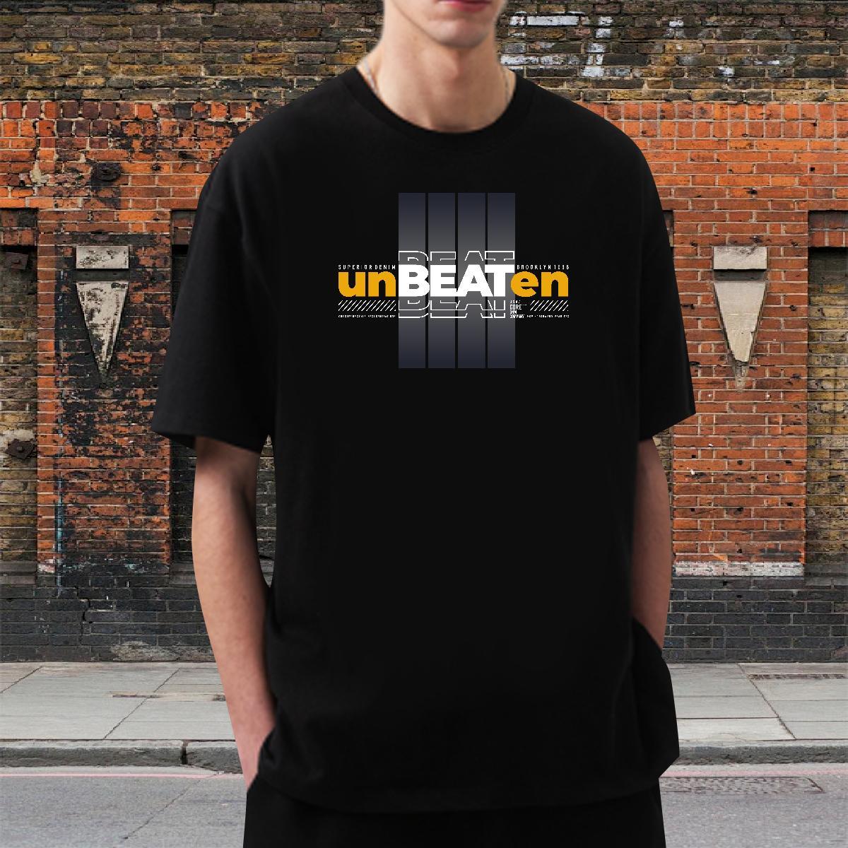 Classic Men Tshirts Hip Hop 100% Cotton 230g Oversized 4XL Breathable unbeaten Man T Shirts 2024 Summer Tee Shirt