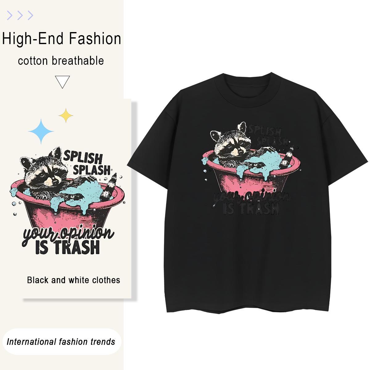 Designer Couples T Shirts Casual Sport O-Neck Short Sleeve Top Shirts Brand 230g 100% Cotton animals Custom Cartoon T-Shirts
