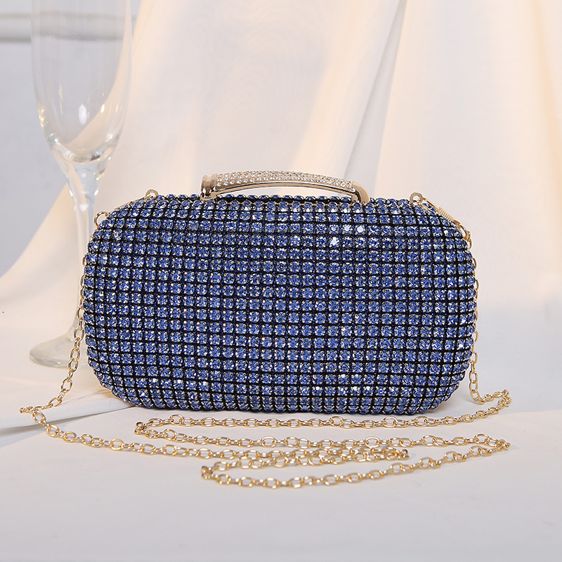 2024 New Embedding Dinner Celebrity Style Banquet Dress Handmade King Diamond Sparkling Handheld Bag