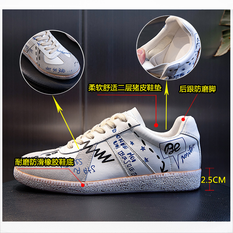 Ddmysports Autumn New Genuine Leather Little White Casual Flat Bottom Sports Single For Running Breathable Women S Shoes Trend OUTDOOR
