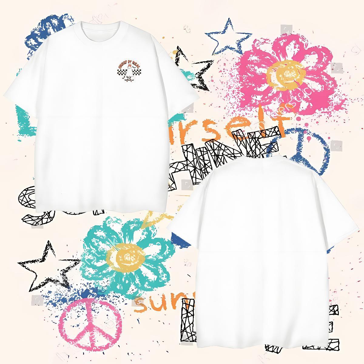 Fashion Design Tshirts monster Daily Outfit 230g Cotton Polos O-Neck Short Sleeve Popular Mens T Shirts Oversized 3XL 4XL