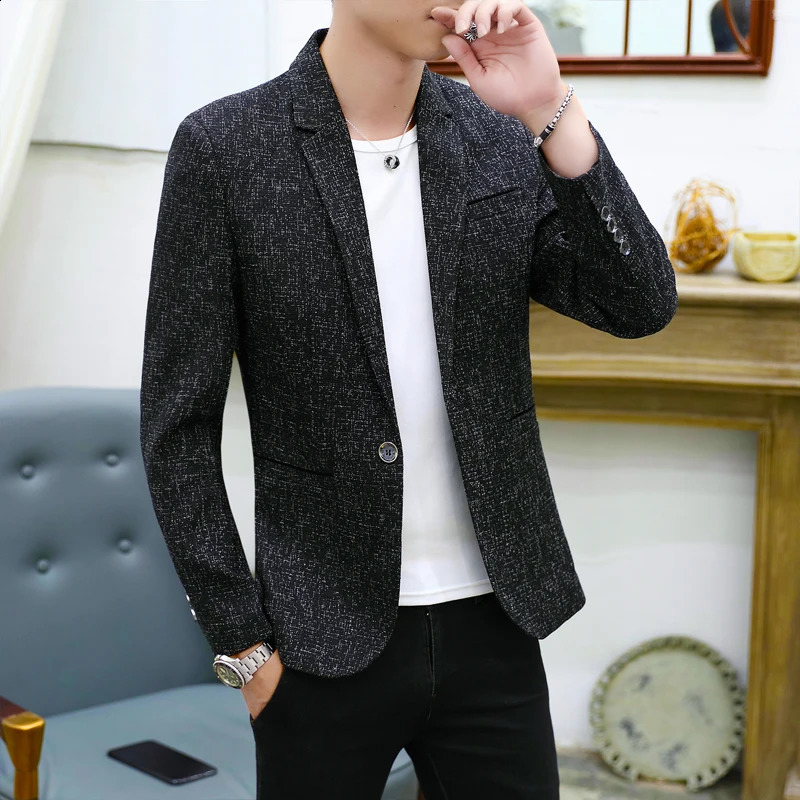 High quality sports jacket mens British style casual business elegant highend simple work gentleman suit 240819