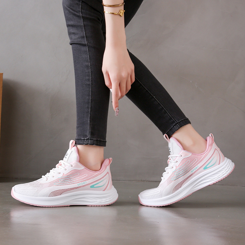 Ddmysports Instagram Korean New Flying Weaving Women S Summer Student Sports Running Casual Thick Sole Elevated Shoes W OUTDOOR