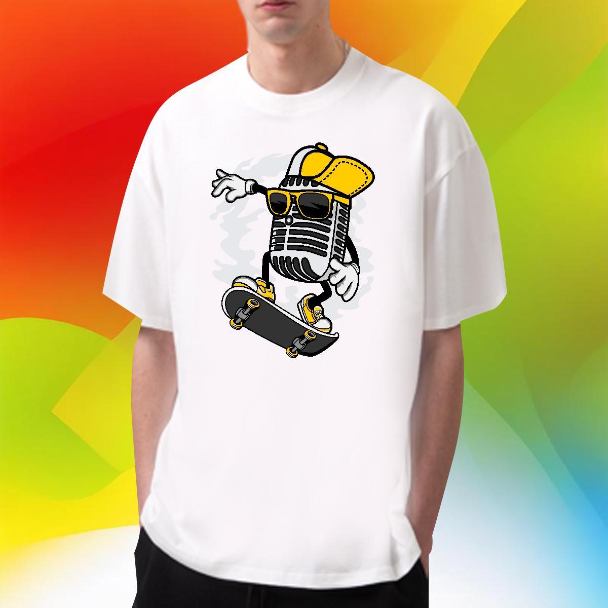 High Quality skateboarding 230g Pure Cotton Men Tshirts Street O Neck Short Sleeves T-Shirts for Men New Arrival Custom Printing Tops