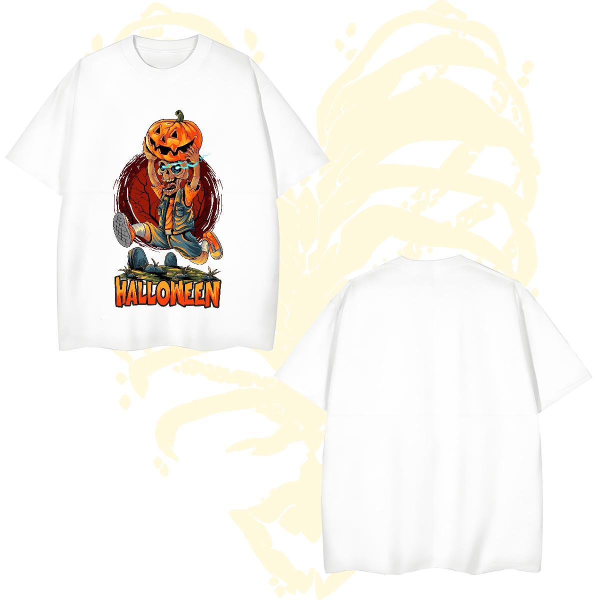 Unisex Mens T Shirts halloween Breathable Crew Neck Outdoor Oversized 4XL 230g Pure Cotton Men Clothes T-Shirt Factory Direct Tees Shirts