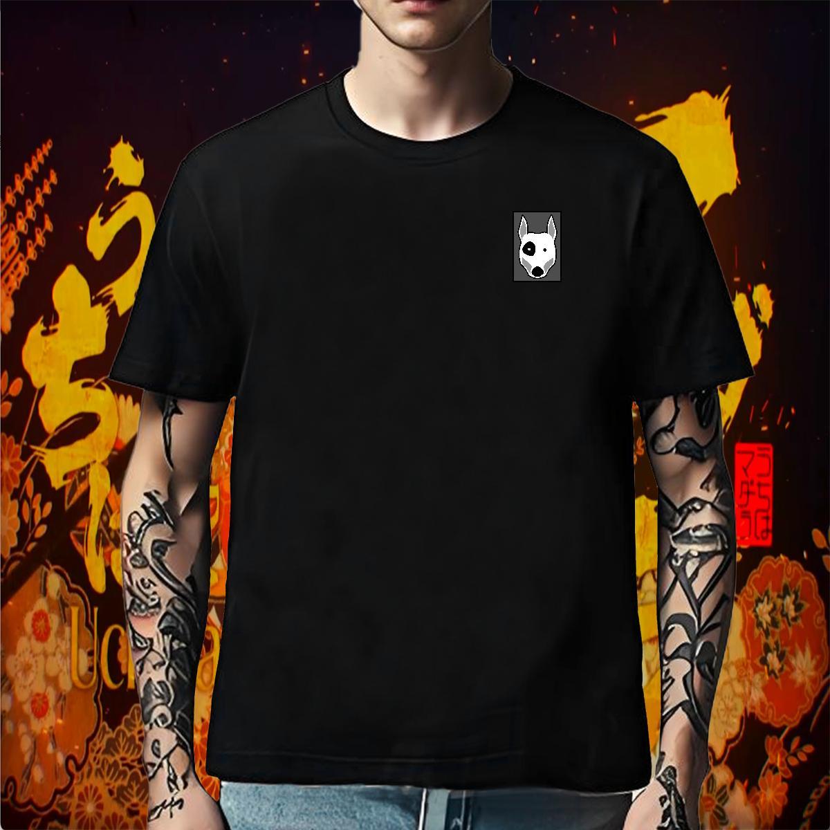 Wholesale Tshirt for Man Woman Dog Hip Hop 230g Pure Cotton Clothings O-Neck Short Sleeve Cool T-Shirts Cartoon Print