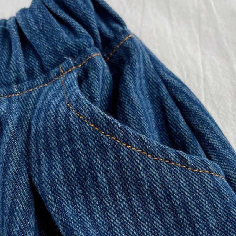 New childrens pants fashionable and casual soft and loose elastic waist jeans baby denim Trousers spring break boys and girls clothingW240819