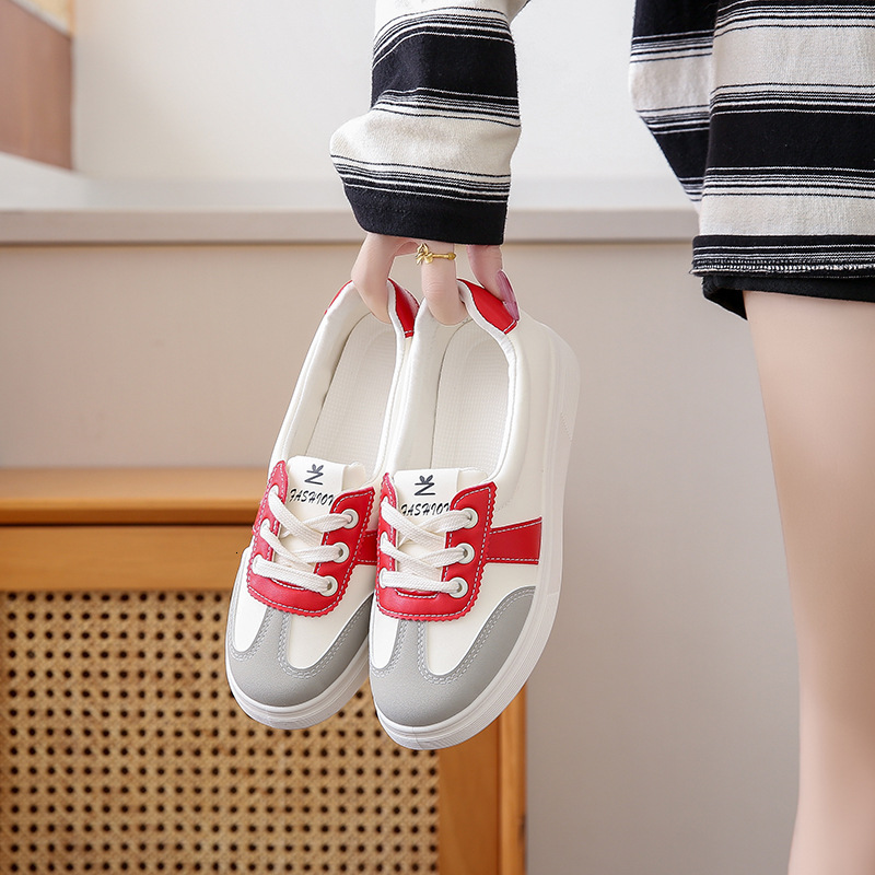 Ddmysports Autumn New Ins Korean Edition Breathable White For Students Thick Bottom Versatile Women S Shoes Casual Sports Board Q OUTDOOR