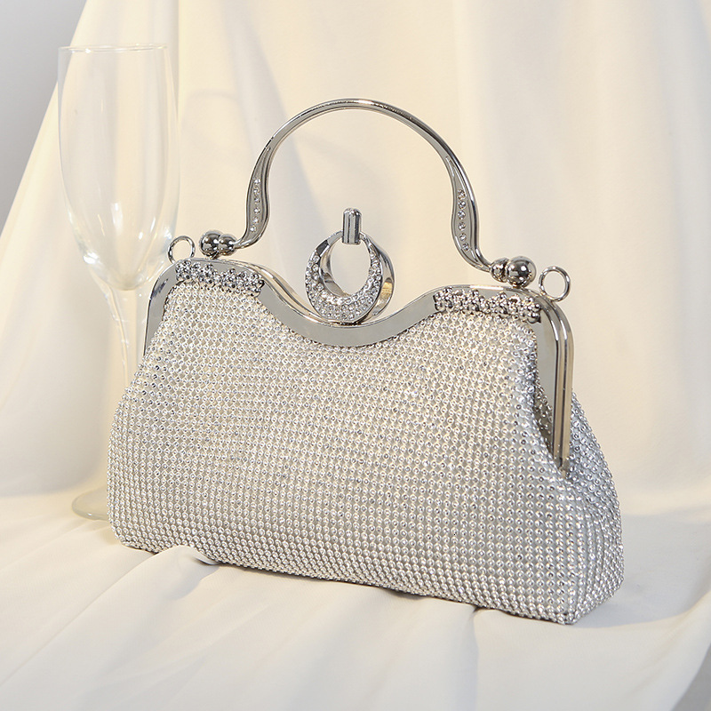 New Embedding Dinner Banquet Water Diamond Handbag Women's Dress Crossbody Evening Bag
