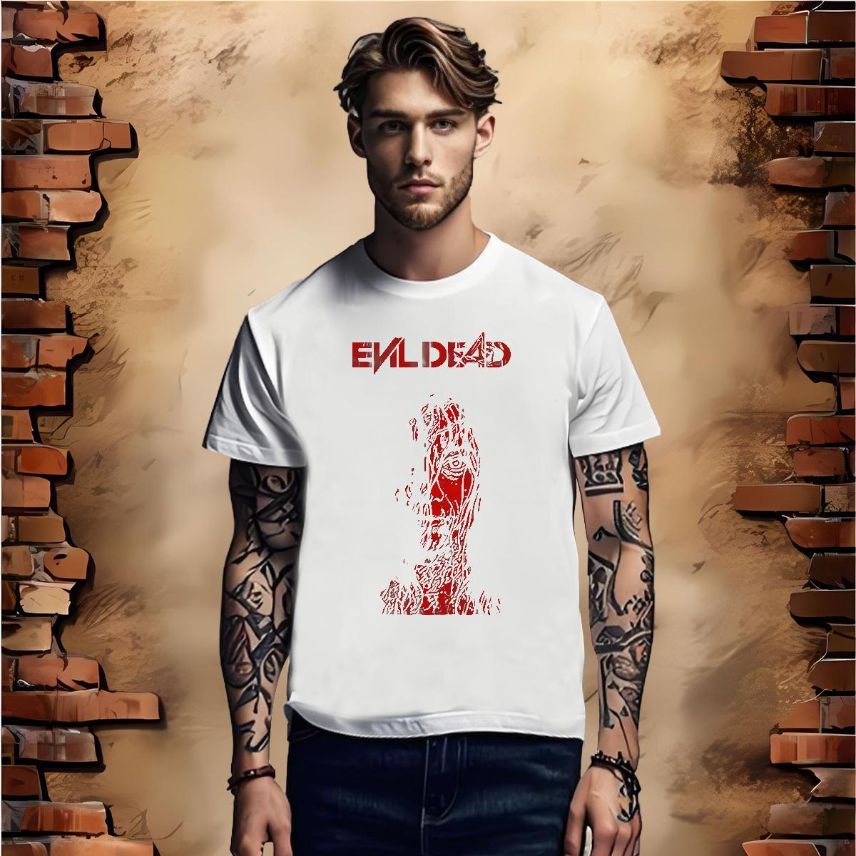 Man T Shirts 230g Pure Cotton scary Street Wear Crew Neck Anime Couples T Shirts Fashion Design Free Shipping Clothes