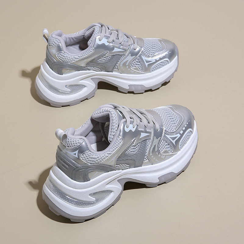 Ddmysports Instagram Korean New Dad Women S Summer Student Sports Running Casual Thick Sole Eightening Shoes B OUTDOOR