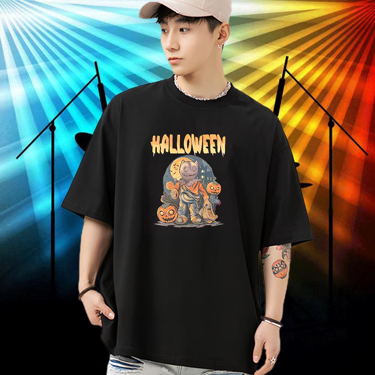 DIY Men Clothes T-Shirt goblet Daily Wear 230g Cotton Top Tees Short Sleeve Soft Designer Men T Shirts Oversized 4XL