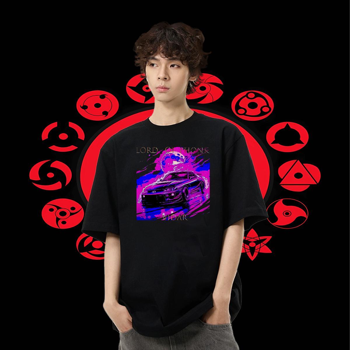 Unisex Tshirts Anime Printing Street 230g Pure Cotton DIY Printed Breathable Short Sleeve beach T Shirts Men Wholesale Tops Tees