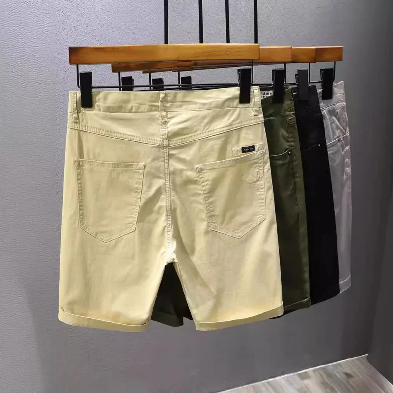 High quality pure cotton summer trend casual shorts mens slim fit outdoor sports goods fifth pair of pants 240819