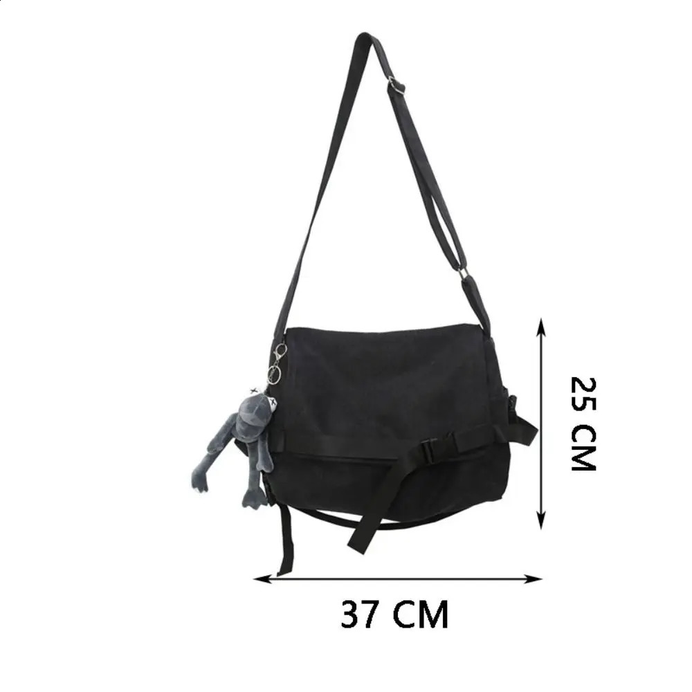 Mens and womens cross canvas handbag unisex large capacity backpack A4 canvas backpack 240819