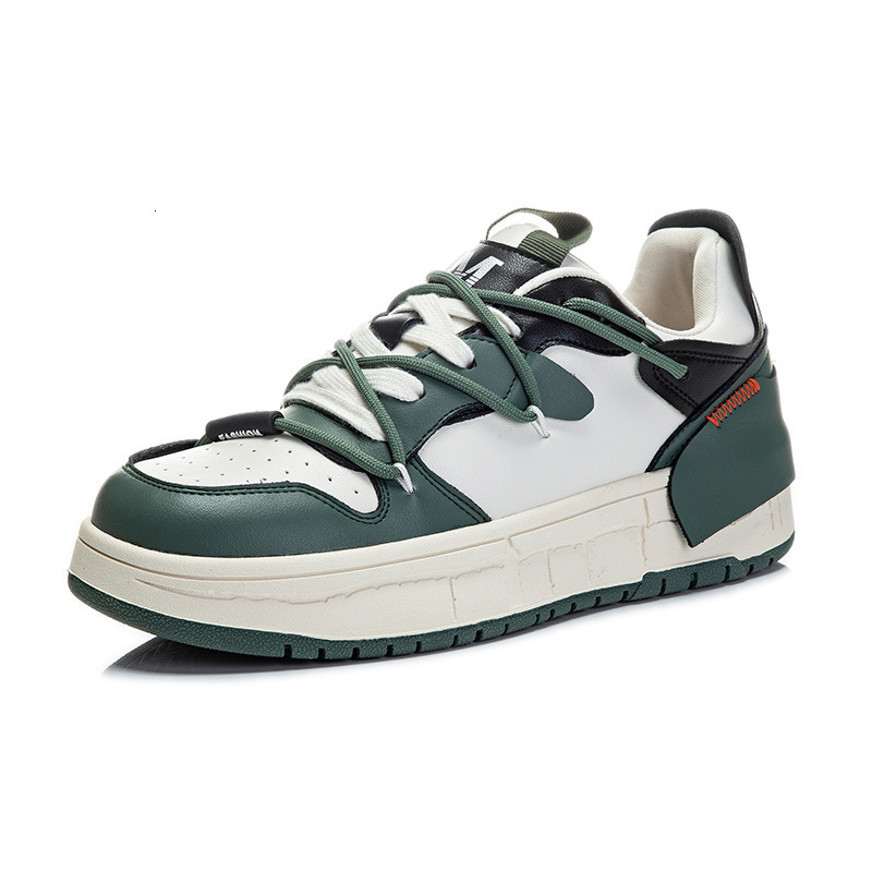 Ddmysports Genuine Leather Small White For Women In Spring New Thick Soles Increased Height Color Blocking Sports Board Shoes Casual And Versatile S O
