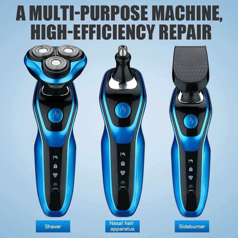 Electric shaver rotary shaver electric shaver beard trimmer rechargeable hair clipper W240819