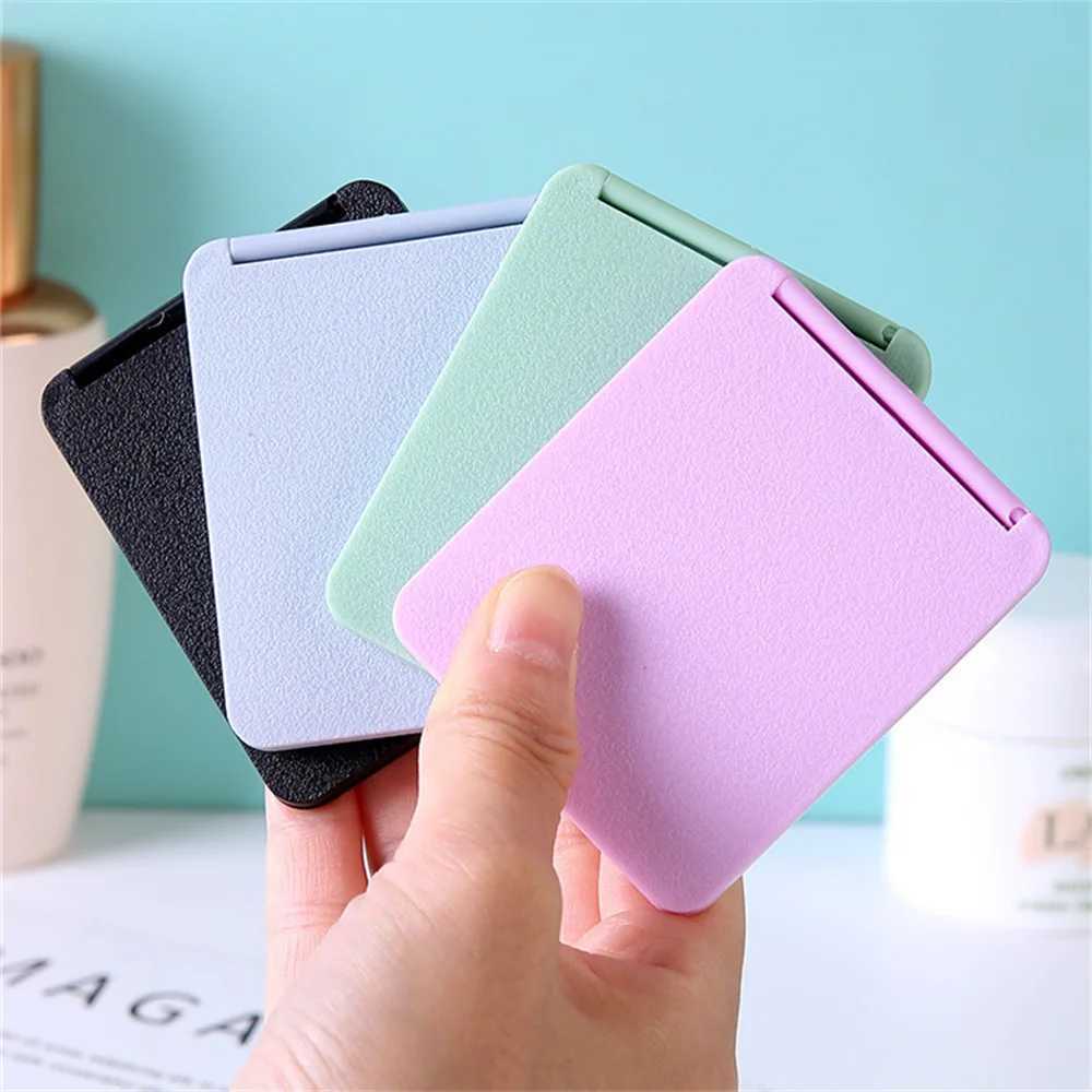 Folding Makeup Mirror High-Definition Portable Pocket Mirror Double-Side Women Makeup Mirror Rectangle Cosmetic Make Up Vanity Y240819