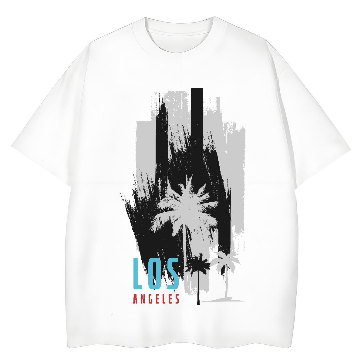 Fashion Casual Woman Tshirt Hip Hop Breathable Soft Tshirts Brand 230g Cotton tree Anime Print Woman T Shirts