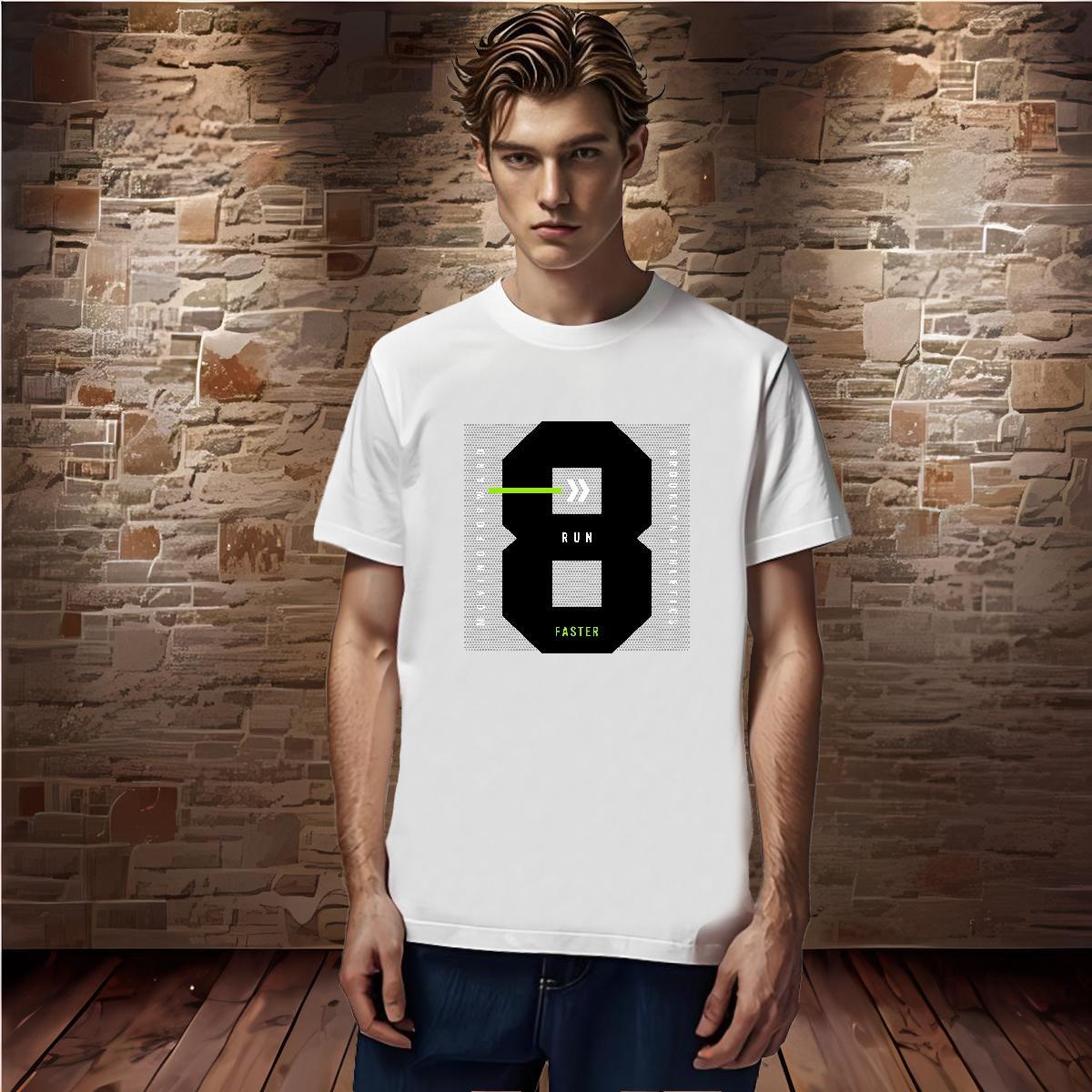 Wholesale 8 230g Pure Cotton Men Clothes T-Shirt Daily Outfit Round Neck Short Sleeve T Shirt For Man DIY Anime Tees