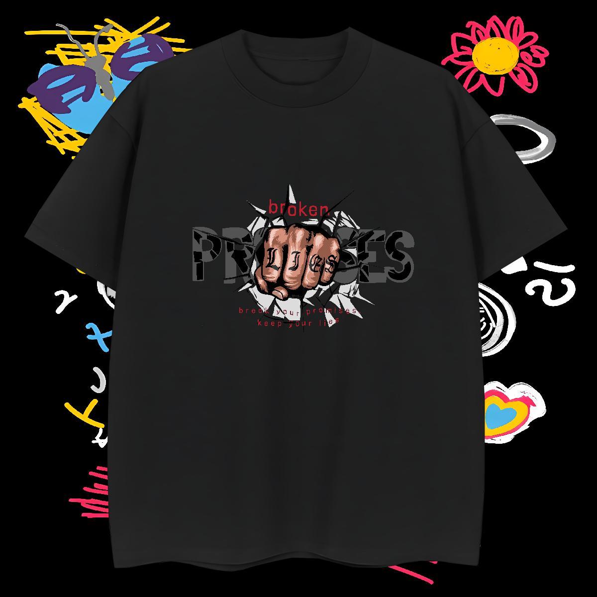 Man T Shirts 230g 100% Cotton hand- Casual O-Neck Short Sleeve Custom Printed Men Clothes T-Shirt Fashion Designer Classic Tops Tees