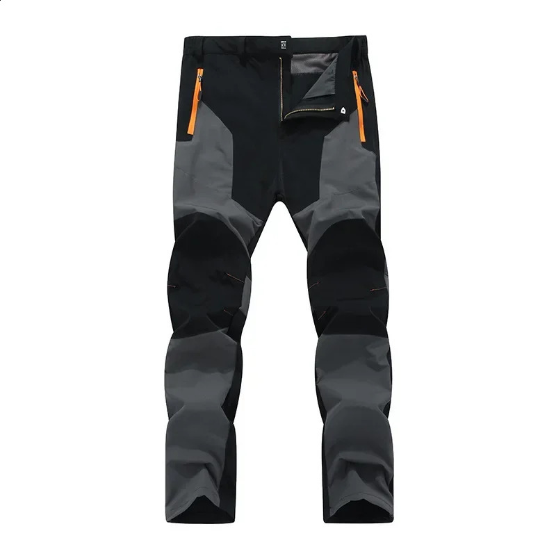 Patchwork Mens Hiking Pants Sports Waterproof Trousers Summer Windproof Climbing Wear-resistant Breathable Pants 240820