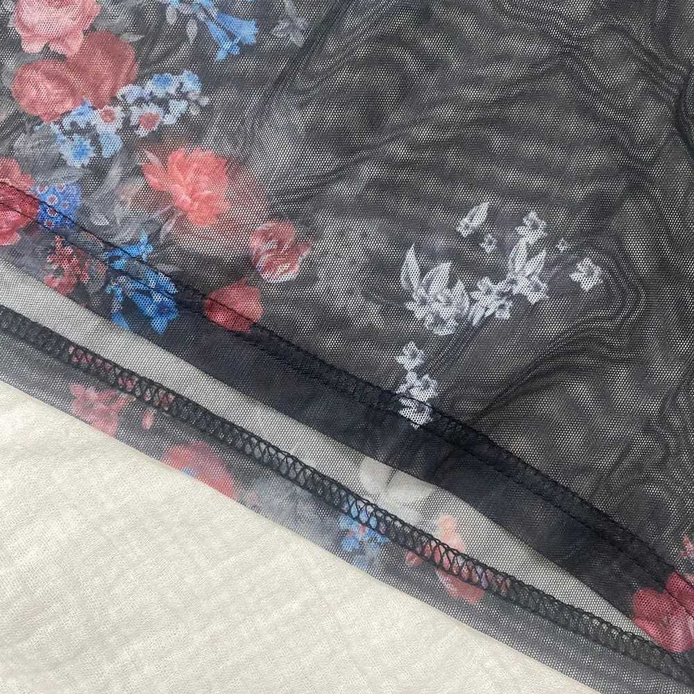 2024 Men T Shirt Printing O-neck Long Sleeve Tops Summer Sexy Mesh Streetwear See Through Fashion Man Clothing Party CamisetasXJ240819