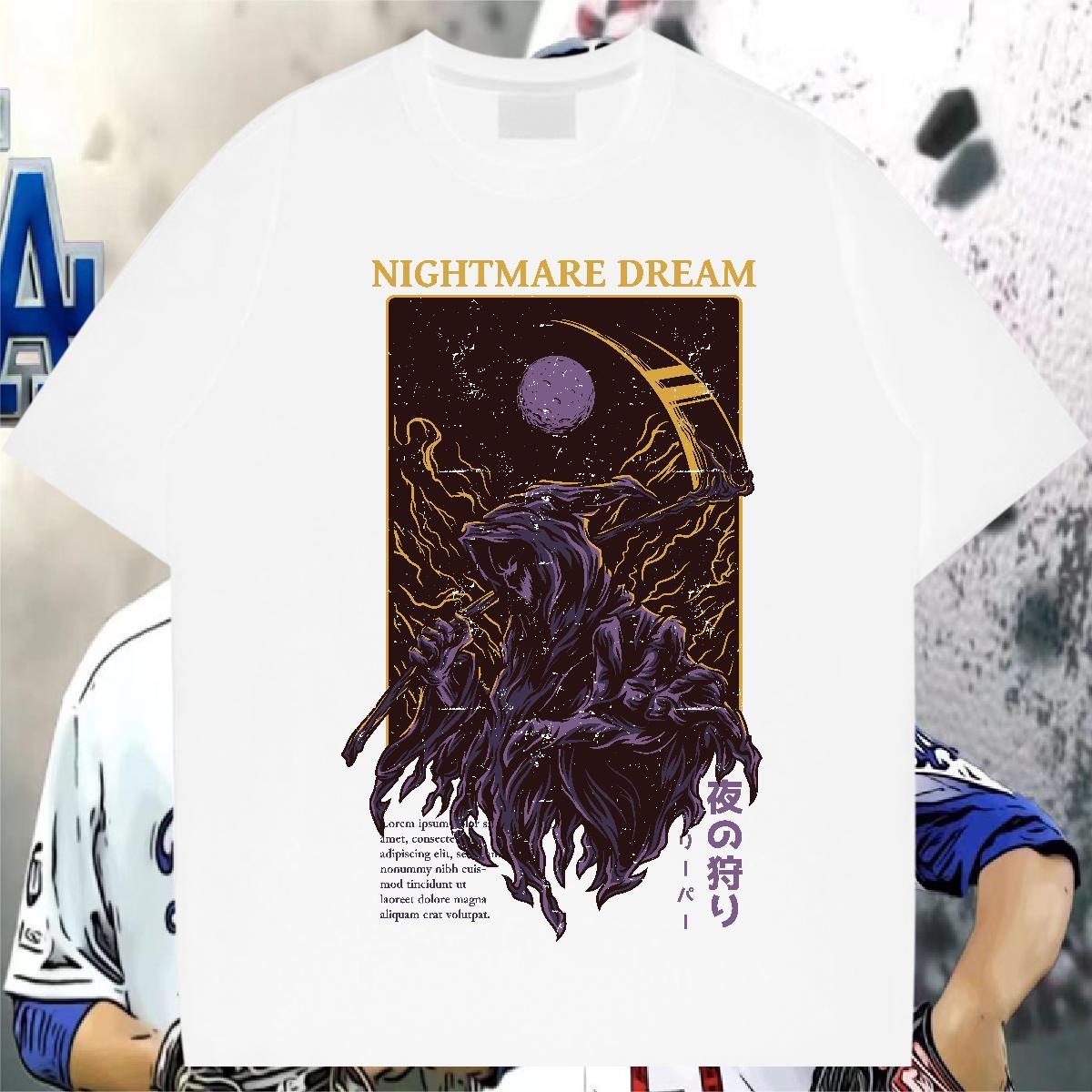 2024 Designer cartoon Men Tops Tees 230g Pure Cotton T-Shirts DIY Spring Summer Breathable Short Sleeve Wholesale Clothes