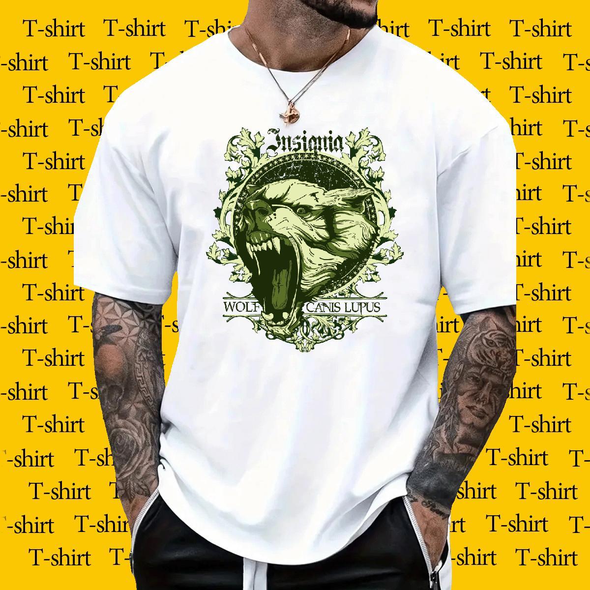 DIY Tshirt for Man Woman lion Daily Outfit 230g 100% Cotton Tees Breathable Soft Designer T Shirts Men Oversized