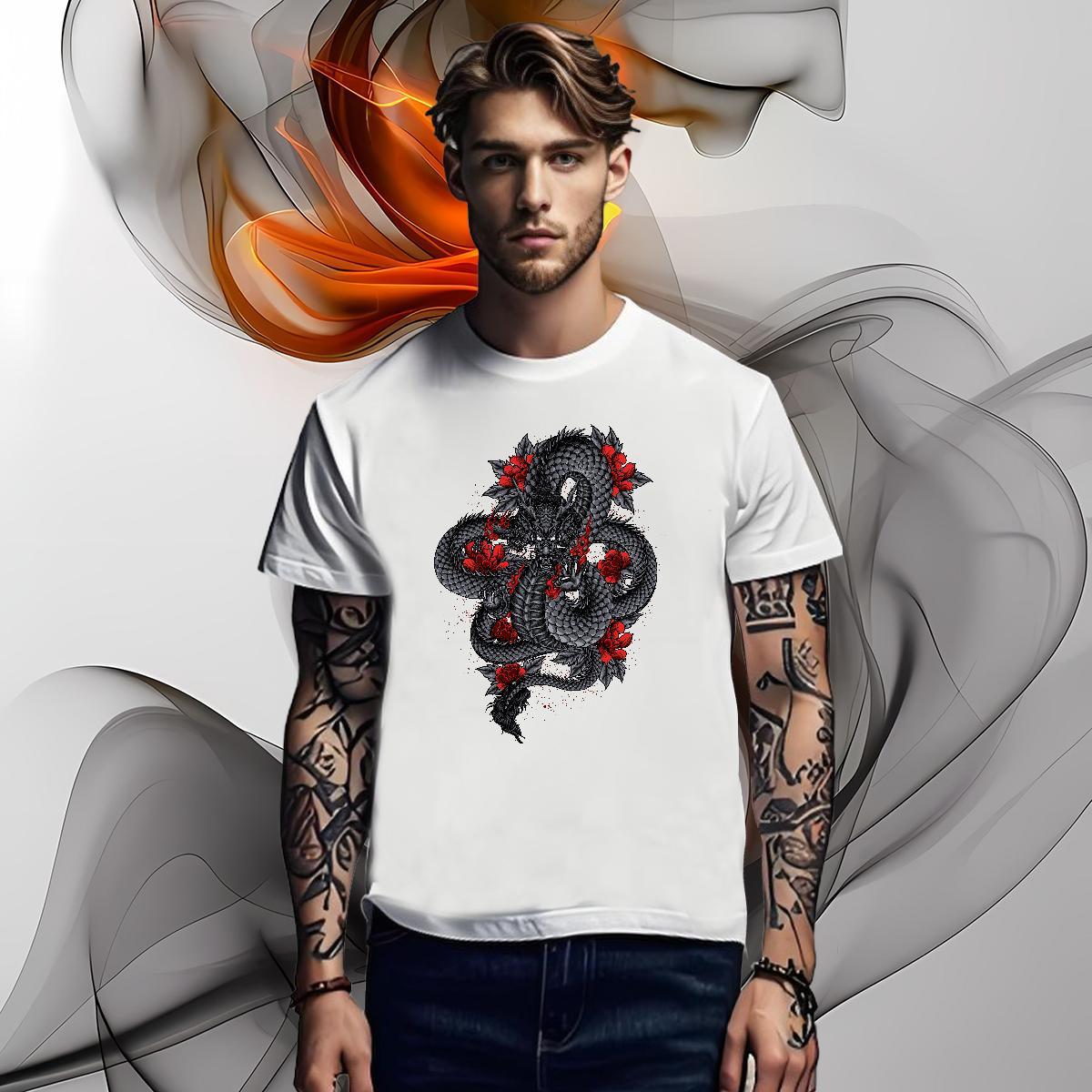 T Shirts Men 100% Cotton 230g ferocity Casual Beach Pure Cotton White Plus Size Tshirts Brand Designer Tees Shirts