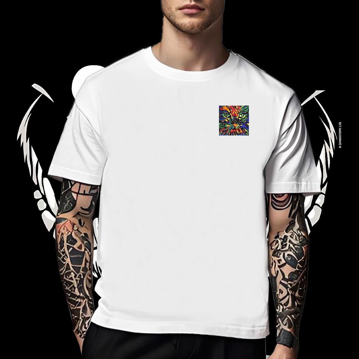New Arrival Couples T Shirts cat Street Casual 100% Cotton 230g Polos Breathable Soft Comfortable T-Shirts for Men Plus Size Custom