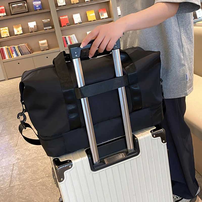 Large Capacity Womens Travel Bag Waterproof Nylon Weekend Outdoor Overnight Duffel Bag Men Hand Luggage Large Bag Packing Cube CL240820