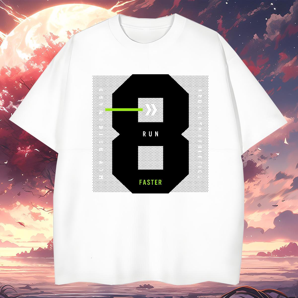 Wholesale 8 Mens T Shirts Sports Casual Tshirts 230g Pure Cotton Stylist O-Neck Short Sleeve DIY Logo Oversized Clothings