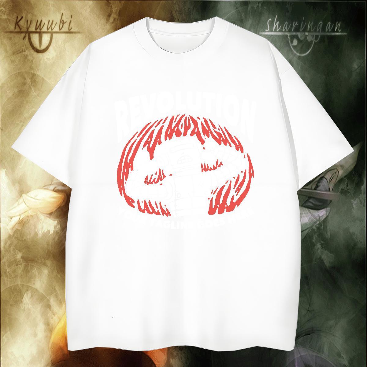 Unisex Tshirt for Man Woman Casual Daily Wear 230g Pure Cotton Anime Crew Neck robot Men T Shirts Designer Fashion Top Tees