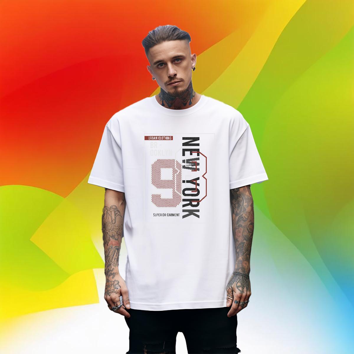 Popular 9 230g Cotton Men Tshirts Beach Round Neck Short Sleeve Mens T Shirts Casual New Black Oversized Tee Shirt