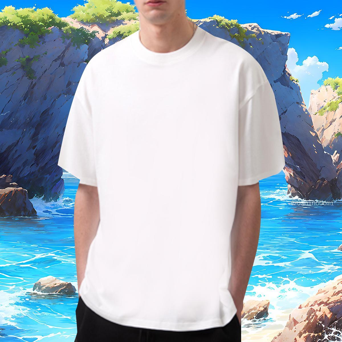 Soft letter 100% Cotton 230g Couples T Shirts High Street Hip Hop Breathable Crew Neck T Shirts Men 2024 New Custom Printed Tshirts