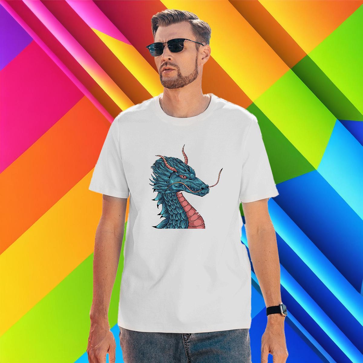 T Shirts Men 230g 100% Cotton dragon Hip Hop Street Breathable White Plus Size Mens Tshirts Free Shipping High Quality Tops
