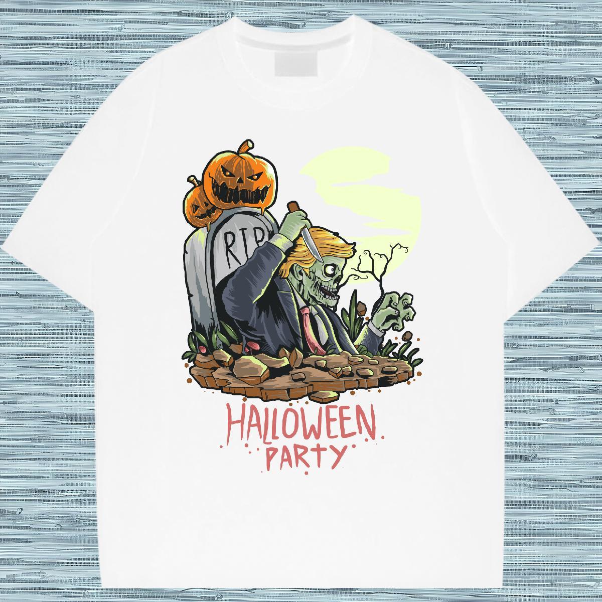 Designer Mens T Shirts halloween Breathable Crew Neck Hip Hop Street Cartoon Printing L-4XL 230g 100% Cotton Mens Tshirts Classic Casual Wear