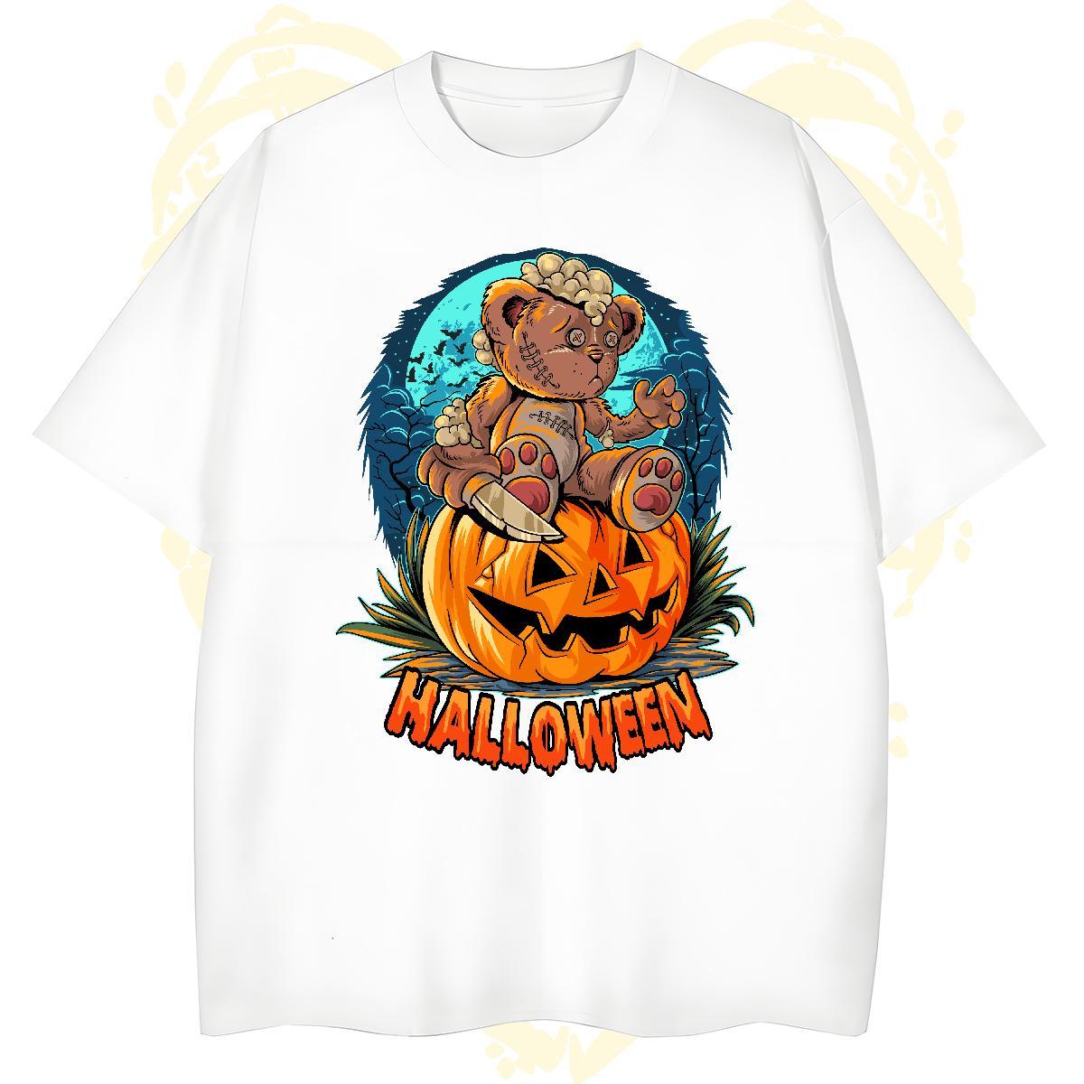 Cool Design Mens T Shirts bear Breathable Crew Neck Outdoor DIY Printed 100% Cotton 230g Tshirt for Man Woman Custom Tees Shirts