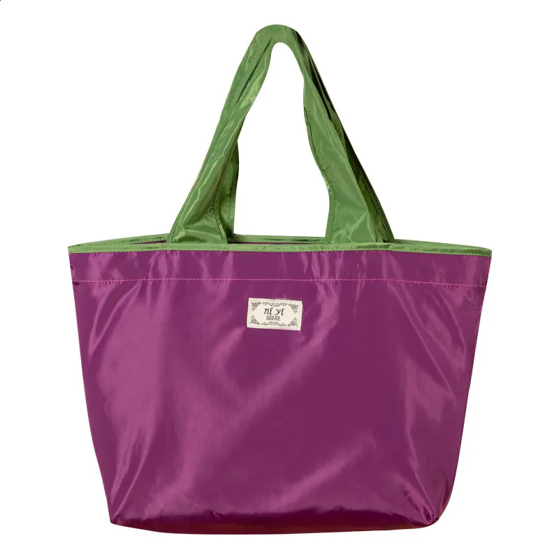 Large Supermarket Shopping Bag Drawstring Vegetable Fruit Environmental Protection Fashion Shoulder Handbag Grocery y240925