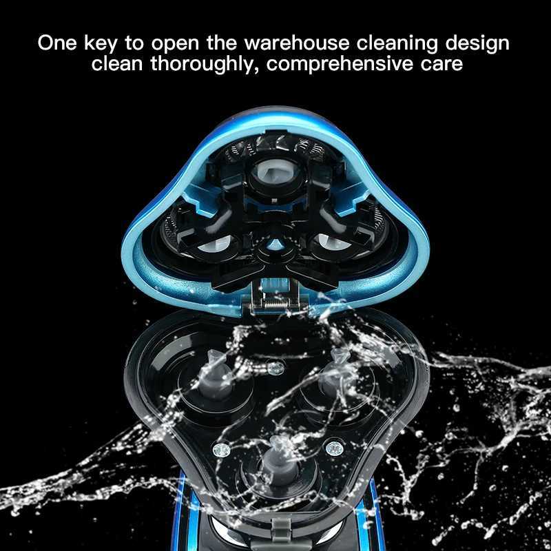 Electric shaver rotary shaver electric shaver beard trimmer rechargeable hair clipper W240819