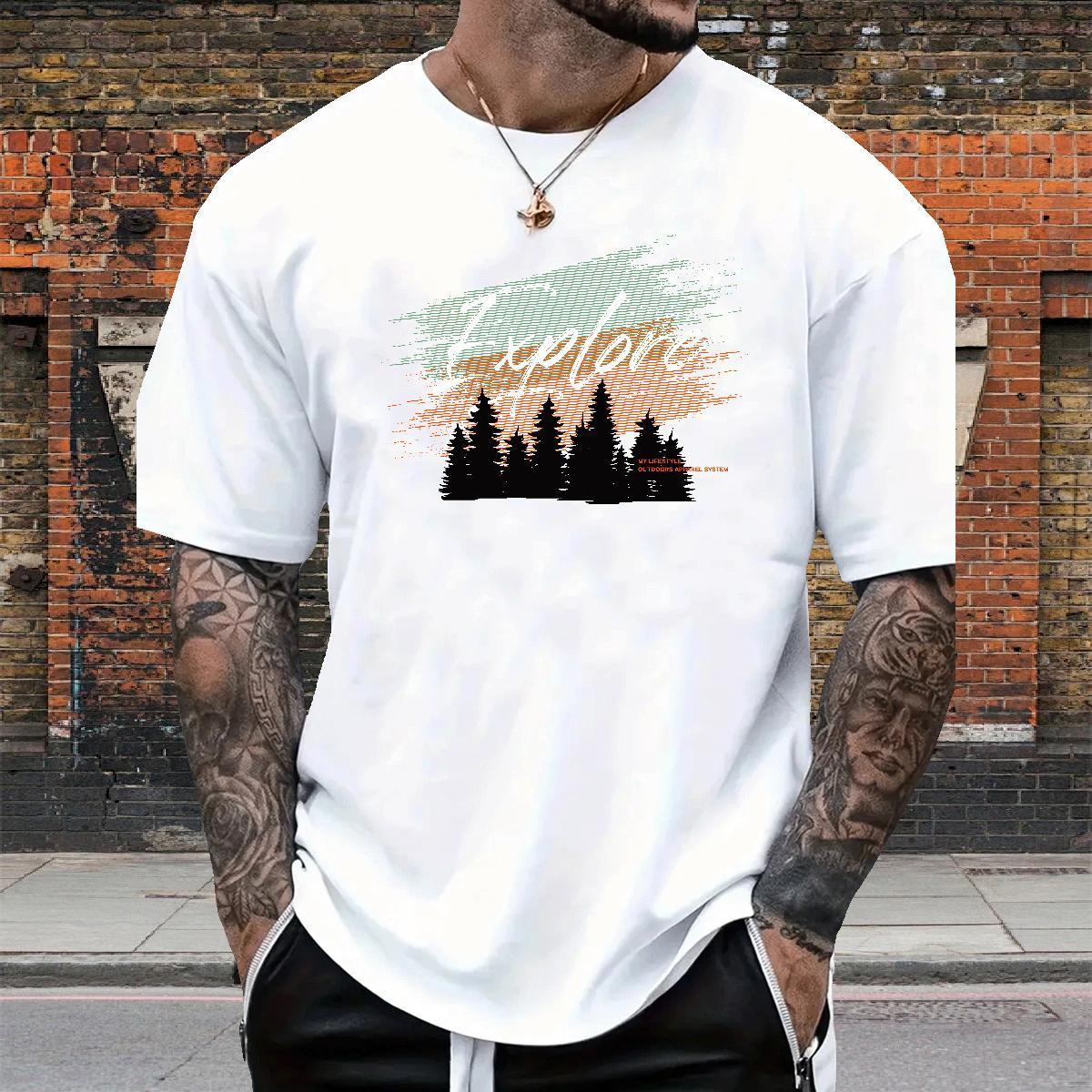 Classic Casual Tshirts grove Hip Hop Street 100% Cotton 230g Tops Shirt Breathable Short Sleeve Loose Fit T Shirts Men Customized