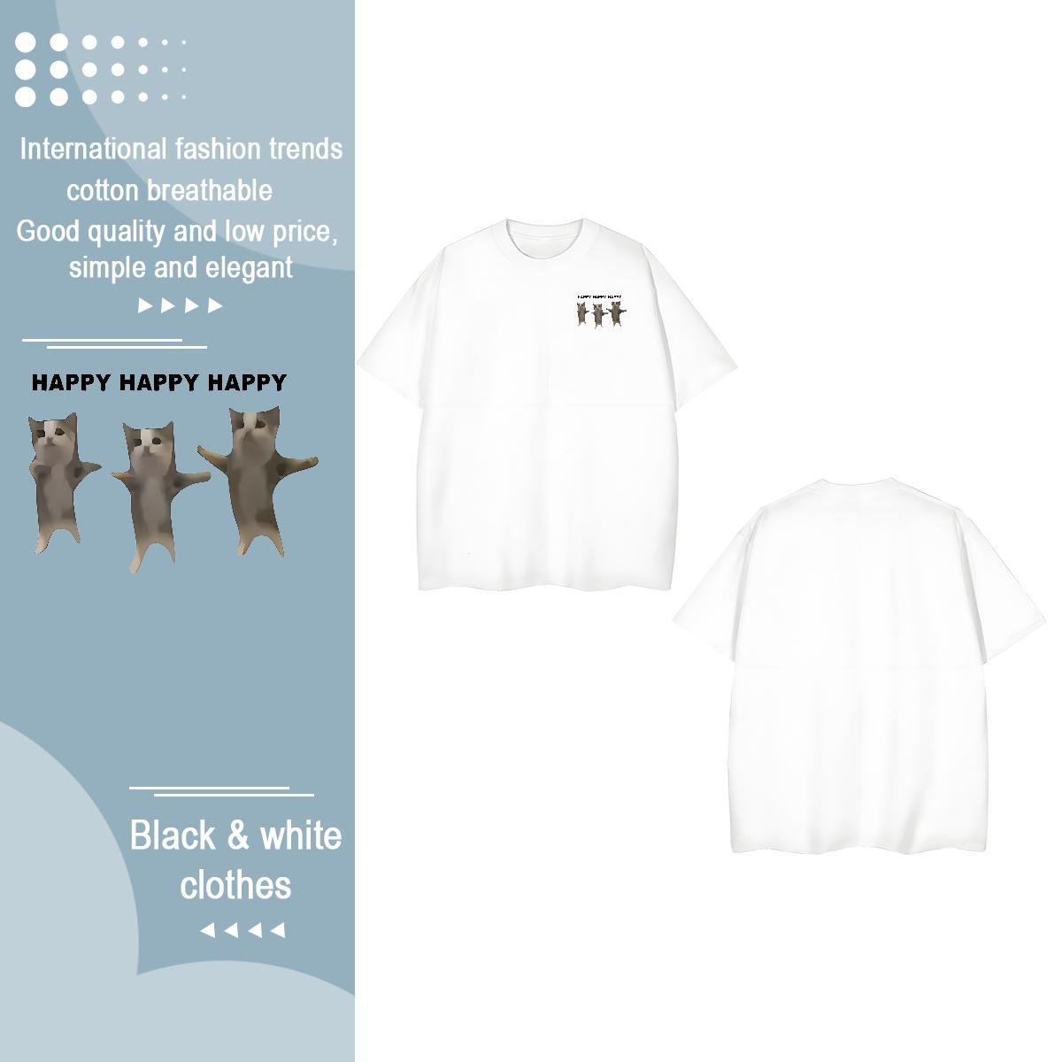 2024 Designer Men Tops Tees funny Spring Summer 230g Cotton Top Tees Breathable Short Sleeve Unisex Men T Shirts Custom Big Size