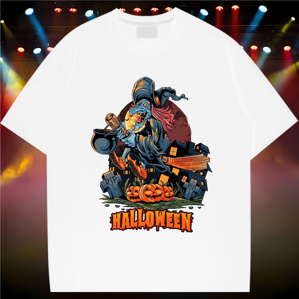 Comfortable T-Shirts pumpkin Short Sleeve O-Neck Outdoor Oversized 3XL 4XL 100% Cotton 230g Tshirt for Man Woman Factory Direct Wear